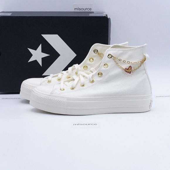 NEW Converse Chuck Taylor All Star Lift Platform Chain Sneakers - Picture 1 of 12
